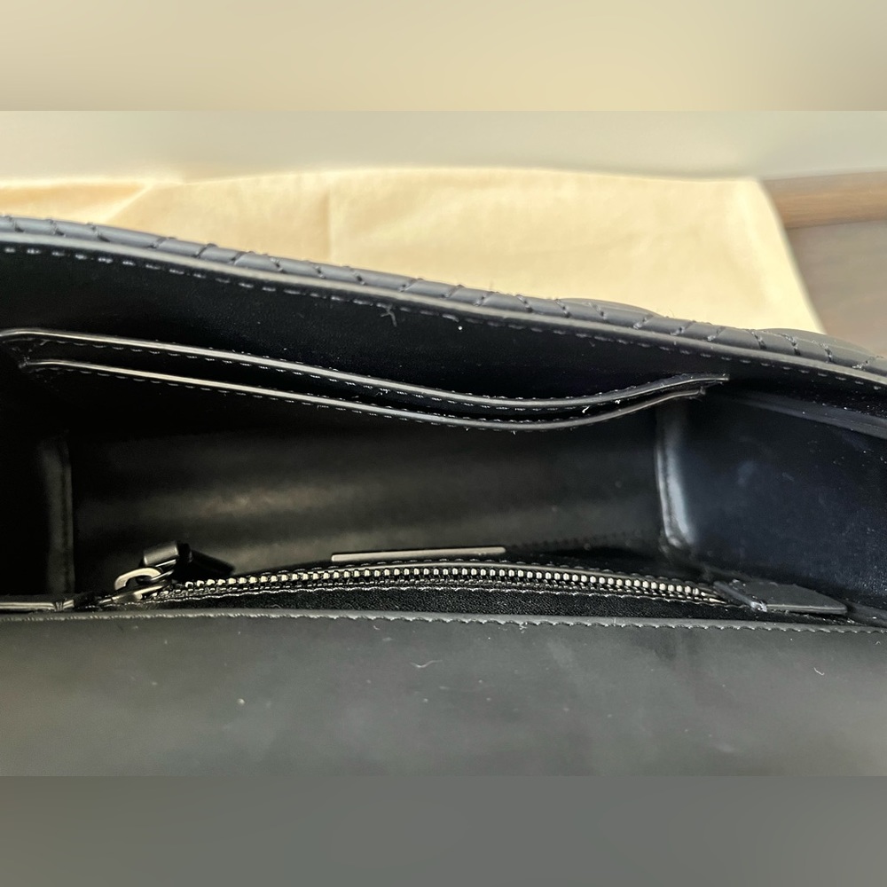 Tory Burch Fleming Matte Black Small Crossbody - Picture 6 of 7